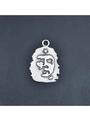 Alooya Özgür Che Guevara Gümüş Kaplama Kolye Ucu