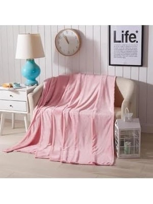 Storemax Battaniye Televizyon Battaniyesi Peluş Polar Battaniye Tek Kişilik 170 * 230 Pembe