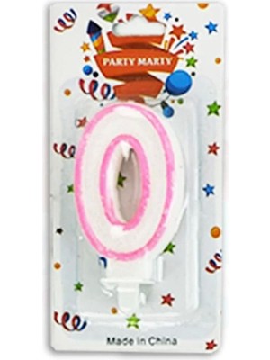 Empressco Pembe Rakam Mum ile Dekoratif ve Şık Ev Aksesuarı