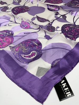 Aker Devore Eşarp - Ipek ve Viskon Karışımı Yazlık Eşarp -4688718 394