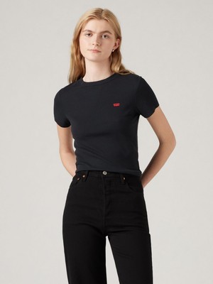 Levi's Essentıal Kadın Siyah Skinny T-Shirt 005G4-0000