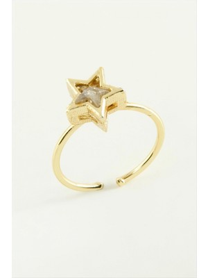 Marsilyan Dikdörtgen Taşlı Yüzük