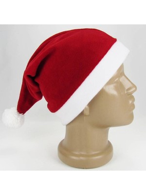 Empressco Yılbaşı Için Sıcacık ve Şık Kırmızı Polar Noel Baba Şapkası