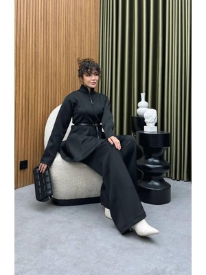 Cardella Kadın Premium Kemerli Skuba Ikili Takım – Tesettür Uyumlu Skuba Takım