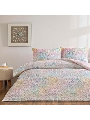Storemax Nevora  Standart Pamuk Nevresim Takımı, Pembe, Çift Kişilik