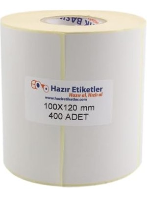 Storemax Hazır Al Hızlı Al Kargo Etiketi Eko Termal Etiket 100MM x 120MM Ruloda 400 Adet 40MM Çapında Direk Termal Transfer Etiketi