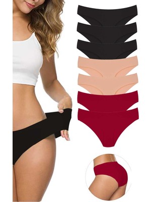 Royaleks 7 Adet Kadın Dikişsiz Lazer Kesim Esnek Iz Yapmayan Külot S9