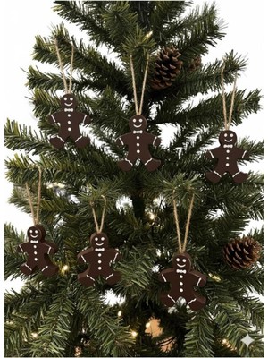 Empressco Yılbaşı Temalı Kurabiye Adam Süs Seti, Kahverengi, Eğlenceli ve Renkli Dekorasyon