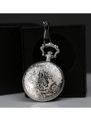 Buğz Özel Kutulu Rakamlı Gümüş Köstekli Saat