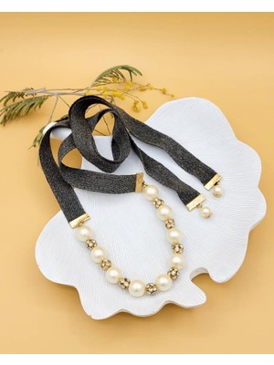 Nevoka Yargıcı Model Kurdele Bağlamalı Inci Kolye