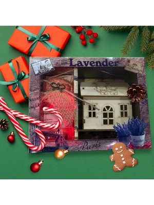 Empressco Işıklı Ev Figürü, Şık ve Sıcak Yılbaşı Dekoru, Kırmızı Renkte Hediyelik