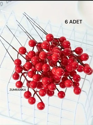 Empressco Yapay Kokina Seti, 20 Cm, Kırmızı, Yılbaşı Dekorasyonu Için Şık Seçenek