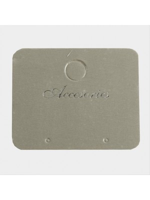 Marsilyan Gri Küpe Kartı 200 Adet