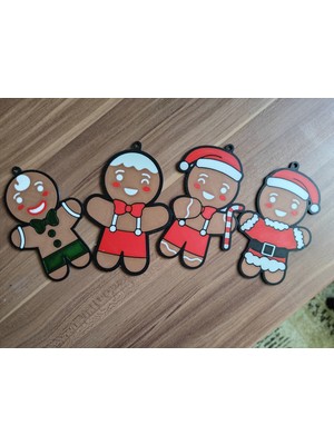 Empressco Yılbaşı Ağaç Süsleri, 4'lü Set, Bej Renk, Şık ve Zarif Dekorasyon Parçaları