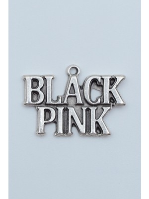 Alooya Black Pink Gümüş Kaplama Kolye Ucu