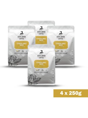 Addis Ababa Coffee Etiyopya Single Origin Filtre Kahve (4x250 Gr.)