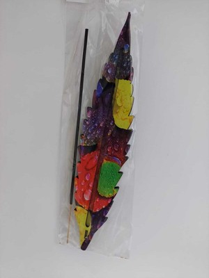 Empressco Renkli Ahşap Yaprak Desenli Tütsülük Ev Dekorasyonu 1 Adet