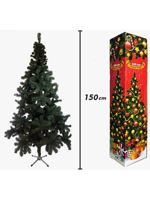Empressco Yılbaşı Çam Ağacı 150 Cm, Gür Dallı, Kutulu, Yeşil, Dekoratif ve Kaliteli Tasarım