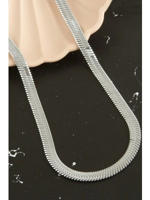 Marsilyan Lüx Italyan Çelik Zincir Kolye 45CM