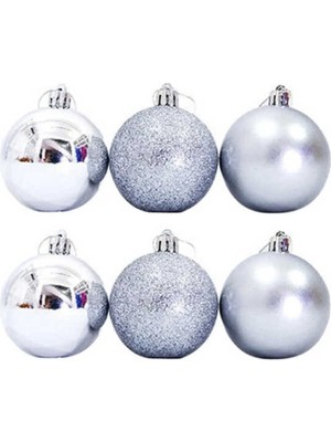 Empressco Yılbaşı Süsü Topları, Çam Ağacı Dekorasyonu, 6 Cm, 6'lı Set