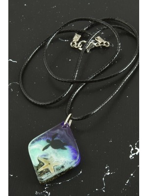 Marsilyan Kaplumbağa Epoksi Kolye