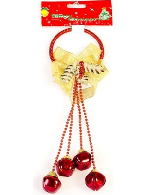 Empressco Kırmızı ve Turuncu Renkli Yılbaşı Kapı Süsü, Neşe ve Sıcaklık Katacak Dekorasyon.