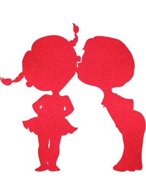 Empressco Kırmızı Keçe Yılbaşı Süsleri, 6'lı Paket, Renkli ve Şık Dekorasyon Seti