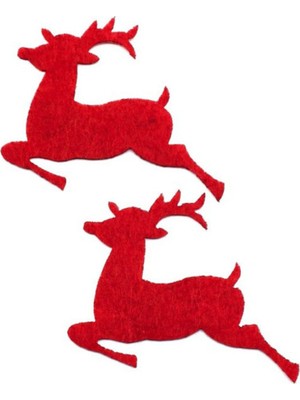 Empressco Yılbaşı Geyik Süsü, 6'lı Kırmızı, Dekoratif ve Şık Aksesuarlar