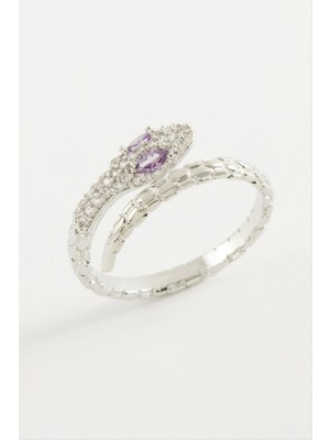 Marsilyan Yılan Zirkon Taşlı Yüzük