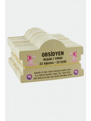 Marsilyan Obsidyen & Başak Burç Bileklik Kartı