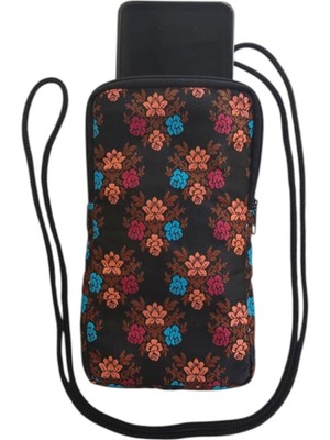 Wallery Bags Desenli Askılı Telefon Çantası – Cüzdan & Boyun Çantası