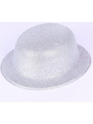 Empressco Parlak Yuvarlak Simli Parti Şapkası, Çok Renkli, Eğlenceli ve Şık Tasarım