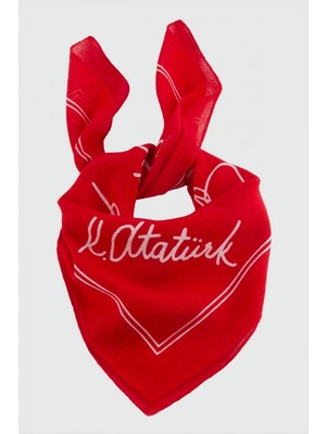 Marsilyan Atatürk İmzalı Desenli Bandana 50*50
