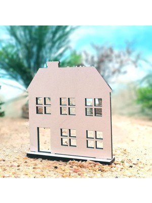 Empressco 6'lı Set Ahşap Ev Süsleri, Renkli ve Şık Dekorasyon Öğeleri