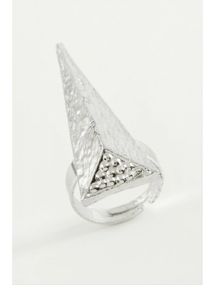 Marsilyan Piramit Metal Yüzük