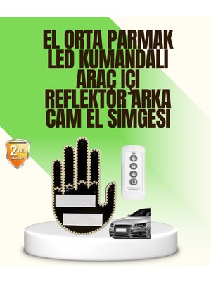 Tp Bfs Uzaktan Kumandalı LED El Park Uyarı Cihazı Suya Dayanıklı Enerji Tasarruflu