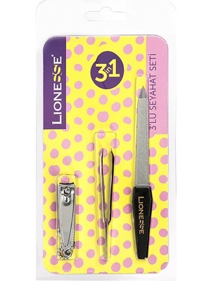 Lionesse 12450 3'lü Seyahat Seti 4 Adet