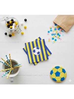 Zenviva Taraftar Fenerbahçe Sarı Lacivert 20 Adet Peçete