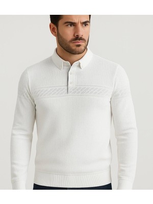 Ette Polo Yakalı Keten Kazak