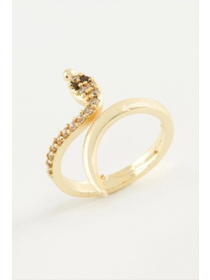 Marsilyan Yılan Zirkon Taşlı Yüzük