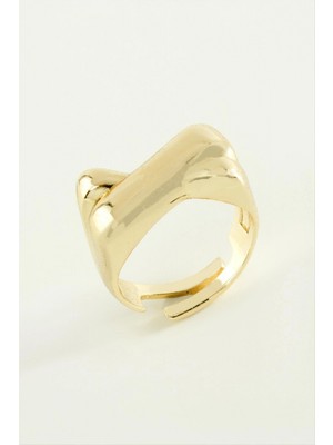 Marsilyan Çapraz Metal Yüzük