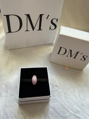 DMs Silver Mat Pembe Murano Gümüş Charm'ı