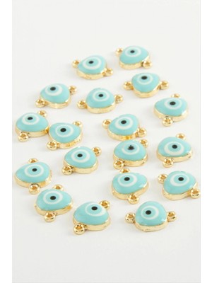 Marsilyan Nazar Çift Kulplu Mineli Bileklik ve Kolye Ucu Aparatı 1 Adet