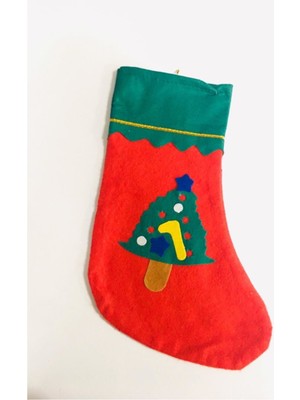 Empressco Renkli Yılbaşı Çorabı Keçe Çam Ağacı Süsü, Sıcak ve Eğlenceli Dekorasyon