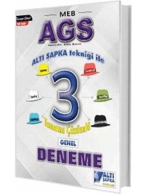Altı Şapka Yayınları Meb-Ags Altı Şapka 3 Çözümlü Deneme