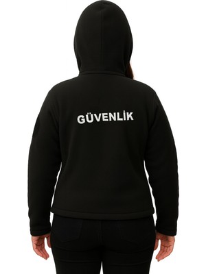 Arthur Nakış Işlemeli Önden Yazılı Kadın Kapşonlu Özel Güvenlik Polar