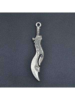 Alooya Lol Savaş Kılıcı Gümüş Kaplama Kolye Ucu