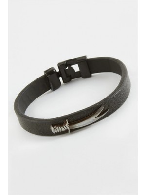 Marsilyan Hançer Kaliteli Suni Deri Bileklik