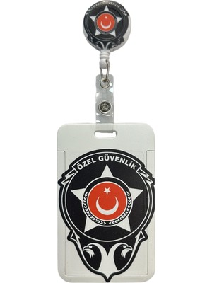 Royal Vance Güvenlik Armalı Premium Yaka Kartlığı 1 Adet Yoyolu Kartlık Koruyucu Çekmeli Kart Tutucu