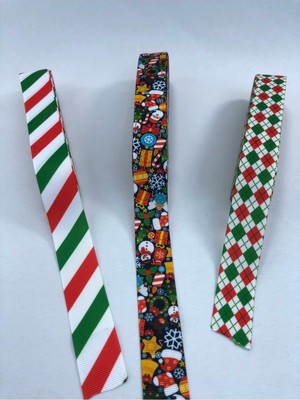 Empressco Yılbaşı Temalı Çok Renkli Kurdele Seti, Süs ve Dekorasyon Için 15 Parça